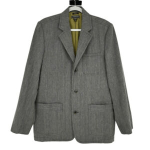 Island Soft Mens Blazer Sport Coat Three Button Casual Jacket Size M Cotton